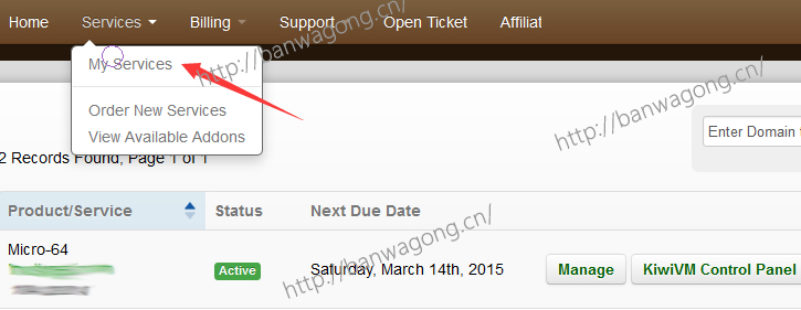 搬瓦工VPS方案列表