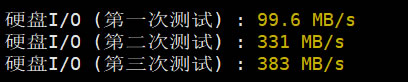 搬瓦工CN2 DC8 IO硬盘读写